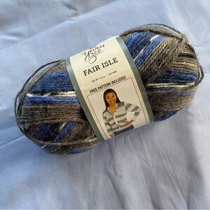 Yarn Bee Fair Isle Blue/Grey Multi/03 Yarn